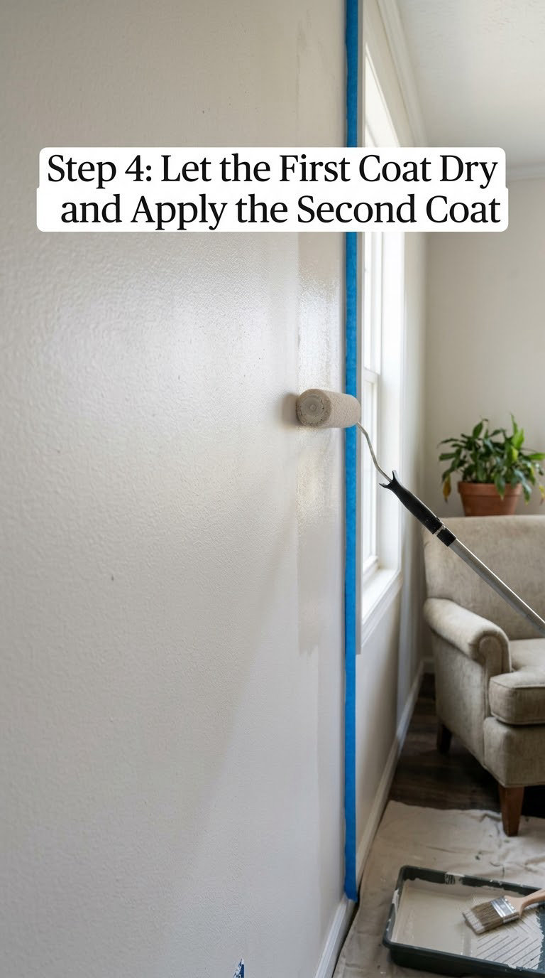 Step 4: Let the First Coat Dry and Apply the Second Coat