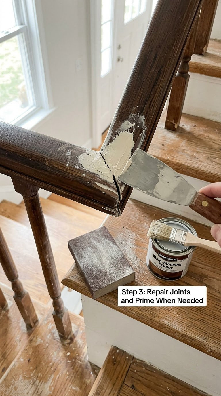 Step 3: Repair Joints and Prime When Needed