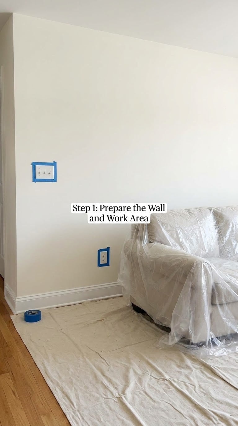 Step 1: Prepare the Wall and Work Area