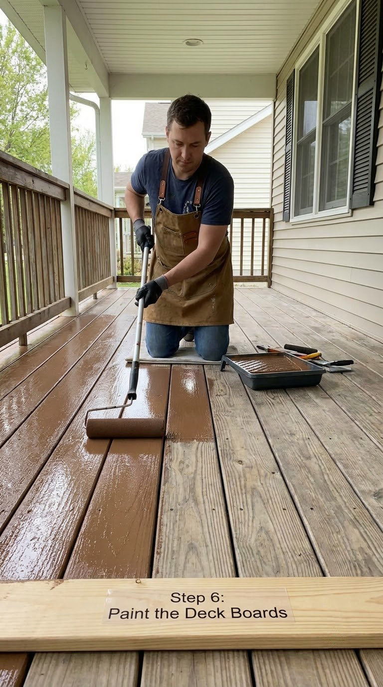 Step 6: Paint the Deck Boards