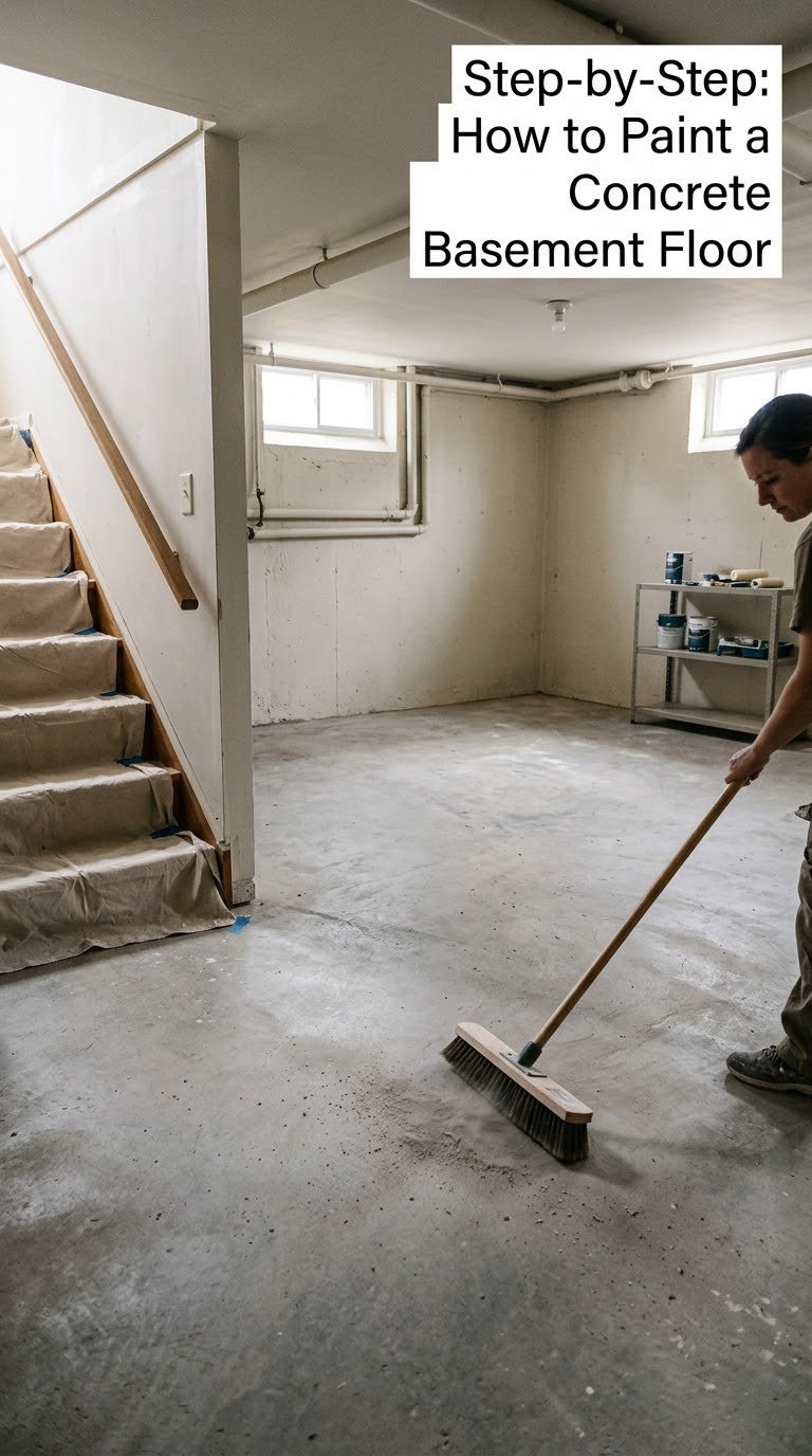Step-by-Step: How to Paint a Concrete Basement Floor