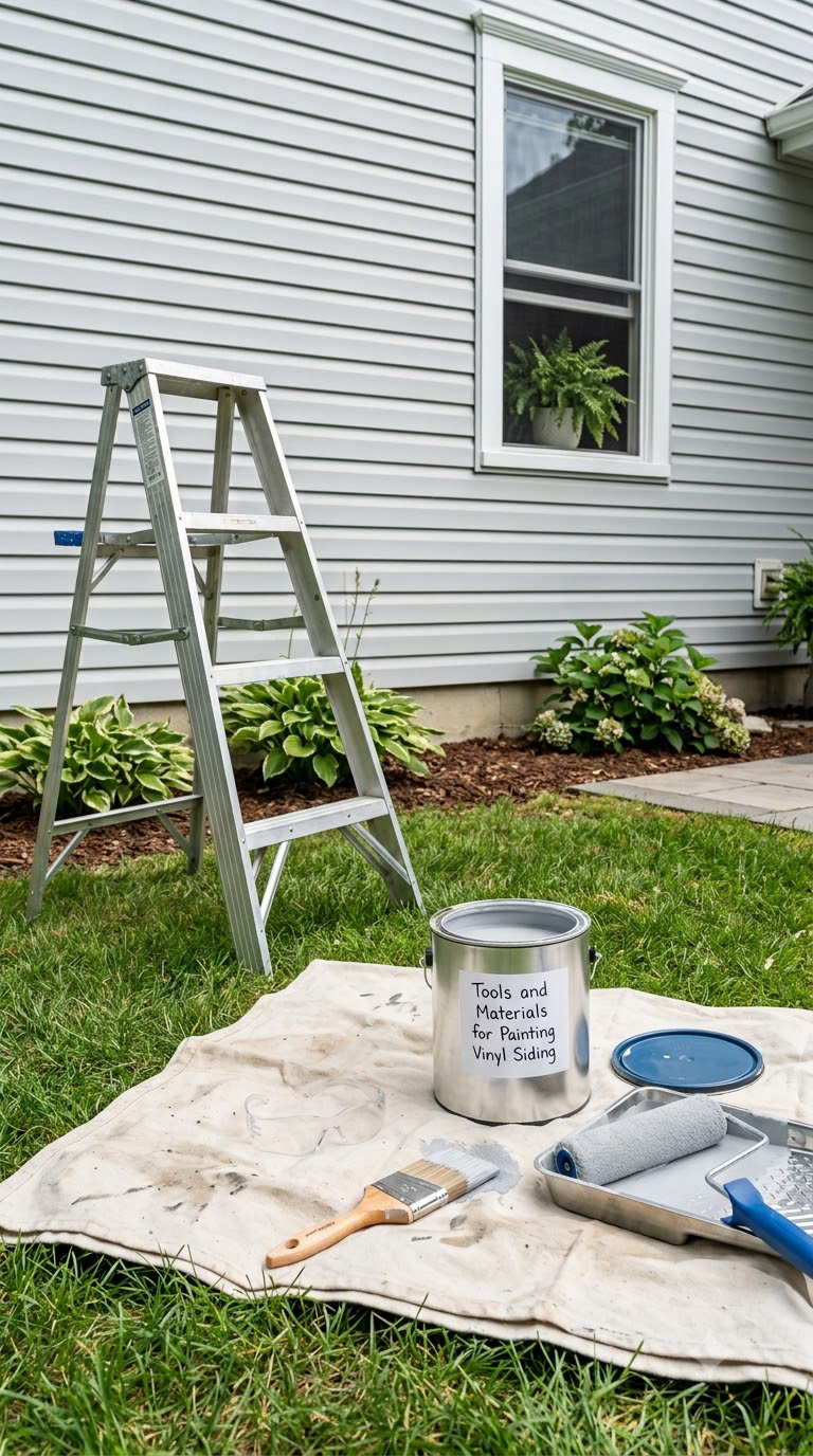 Tools and Materials for Painting Vinyl Siding