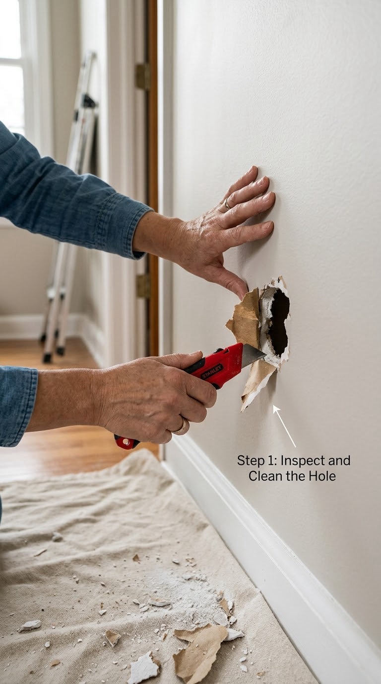 Step 1: Inspect and Clean the Hole