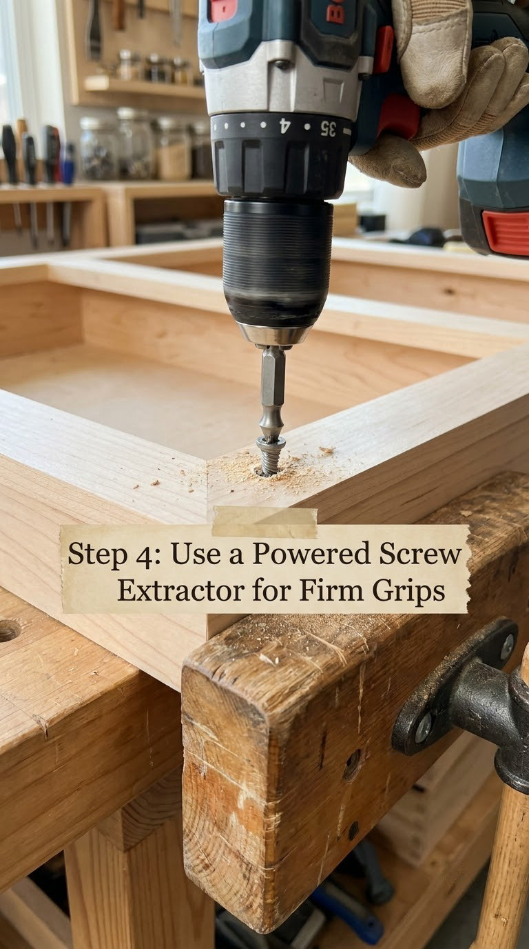 Step 4: Use a Powered Screw Extractor for Firm Grips