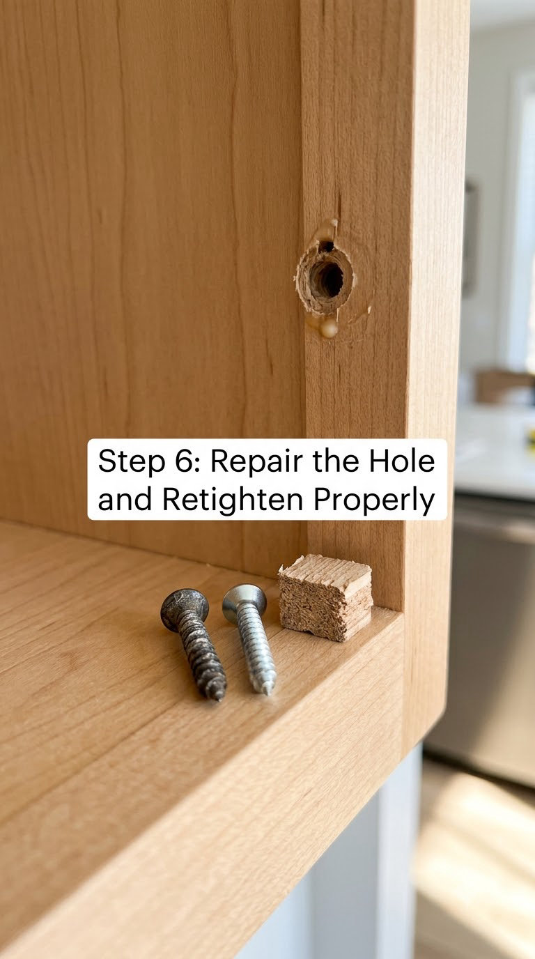 Step 6: Repair the Hole and Retighten Properly