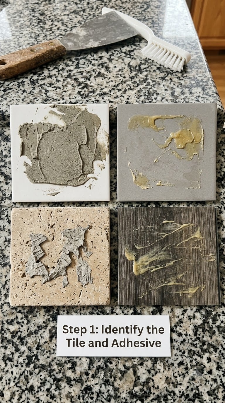 Step 1: Identify the Tile and Adhesive