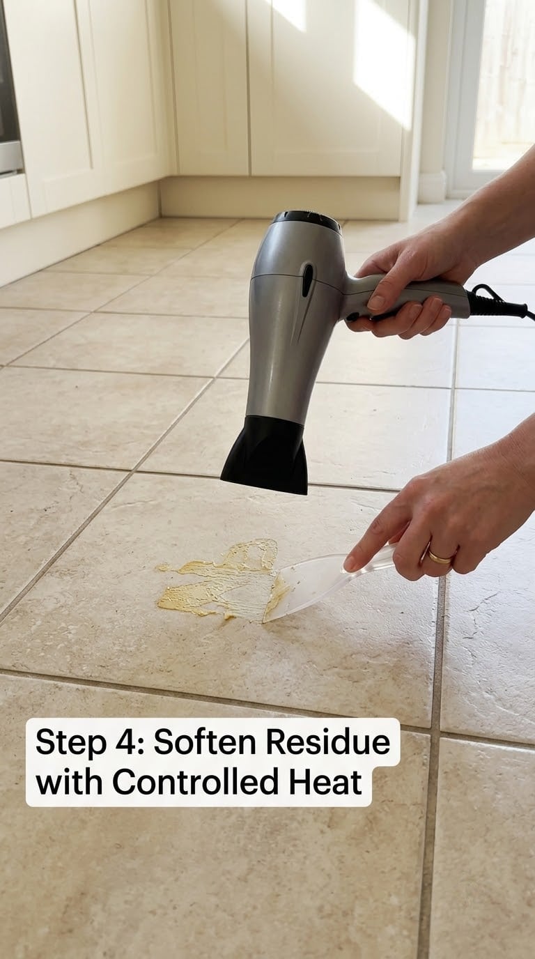 Step 4: Soften Residue with Controlled Heat