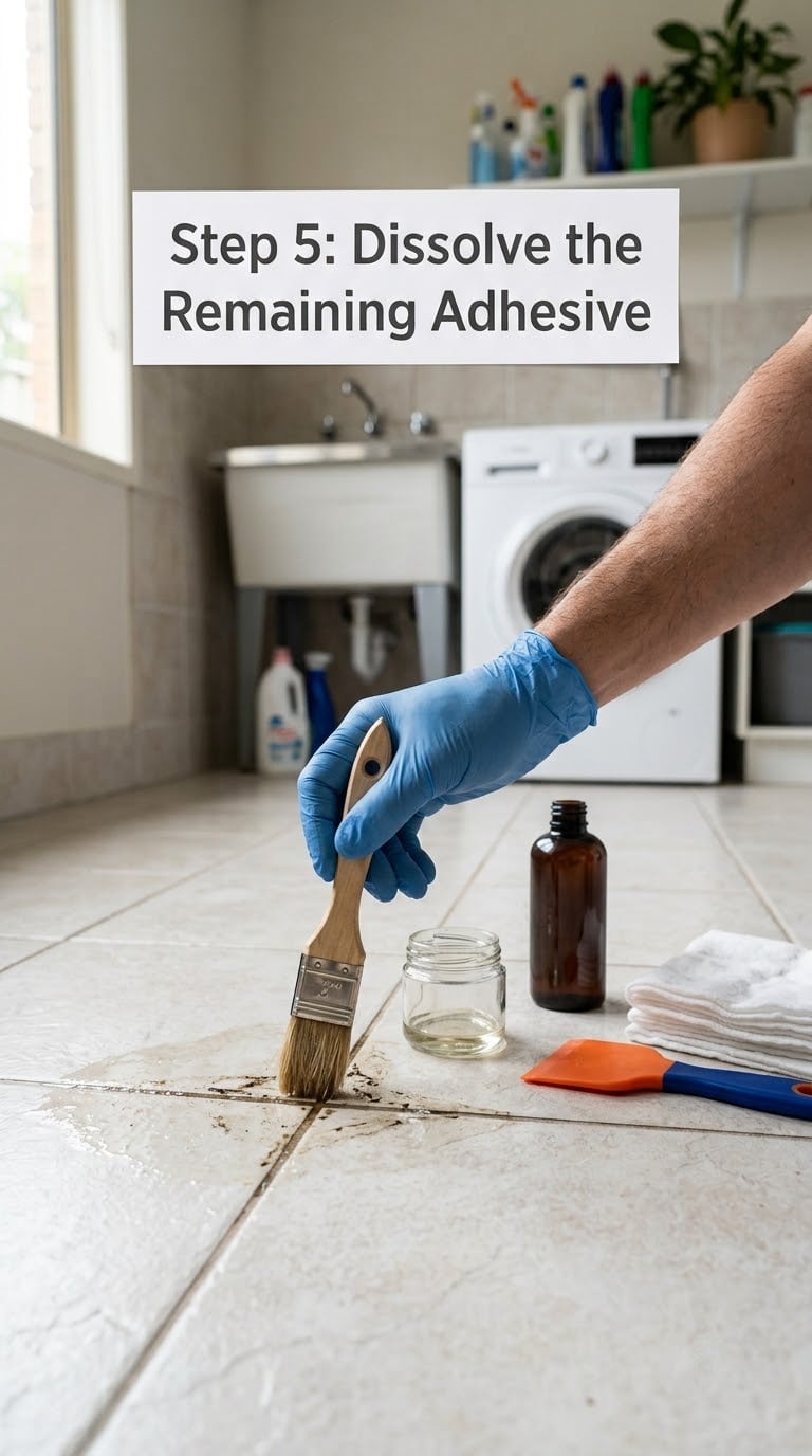 Step 5: Dissolve the Remaining Adhesive