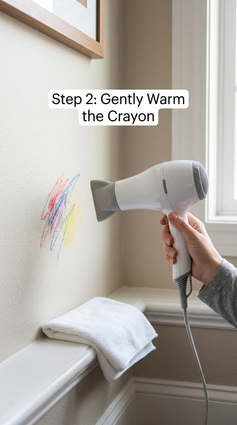 Step 2: Gently Warm the Crayon