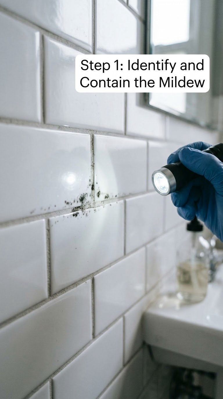 Step 1: Identify and Contain the Mildew