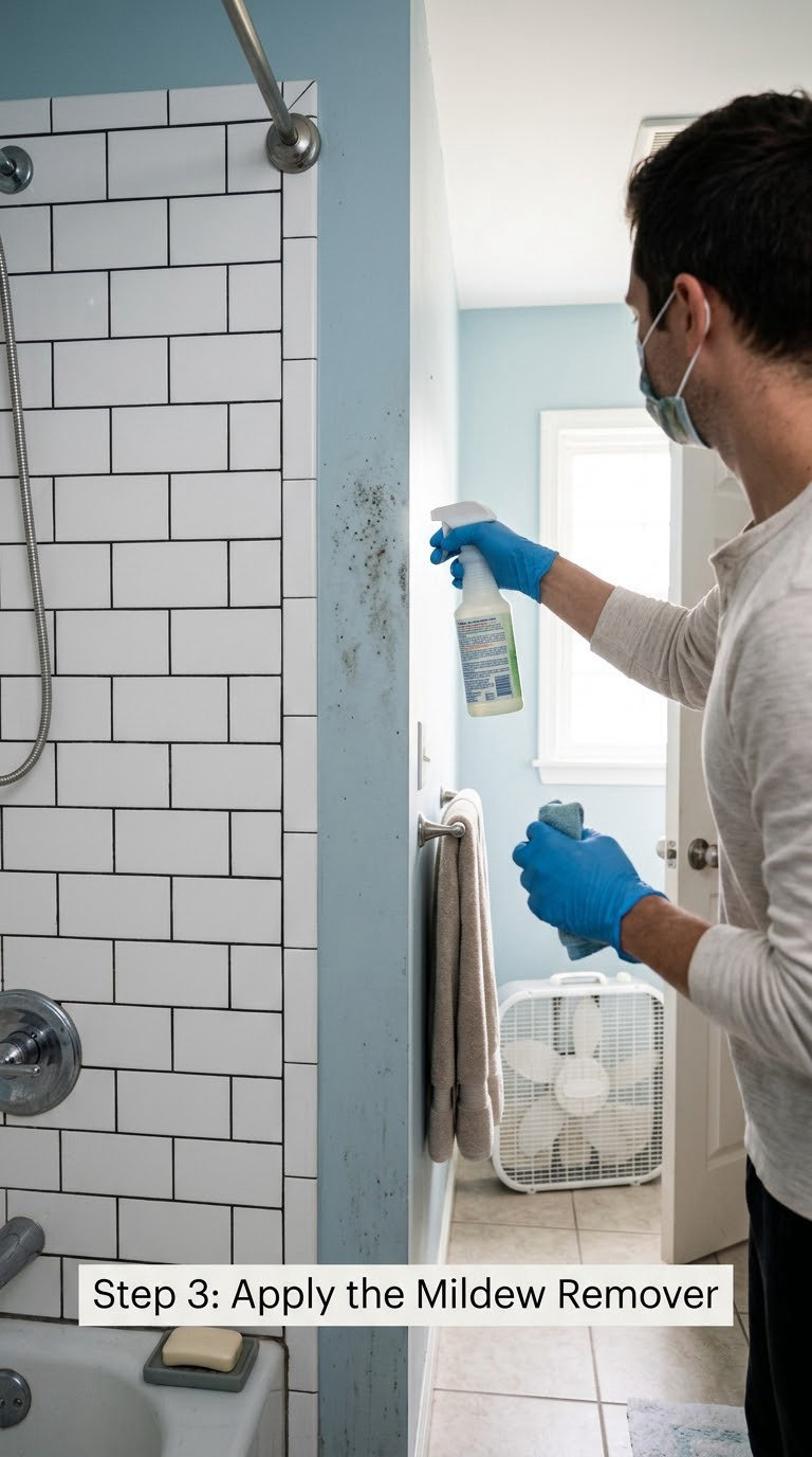Step 3: Apply the Mildew Remover