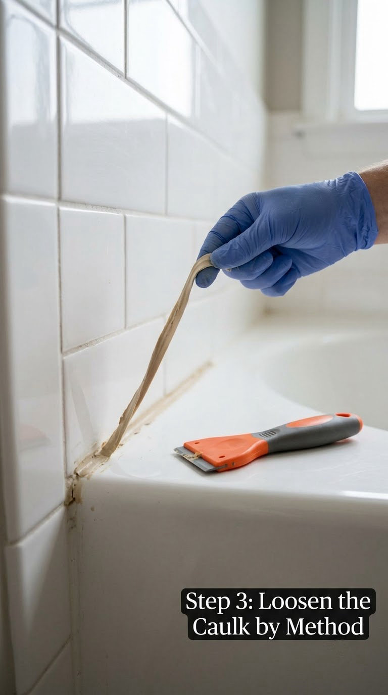 Step 3: Loosen the Caulk by Method