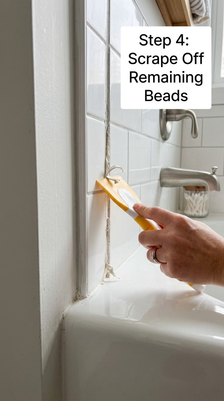 Step 4: Scrape Off Remaining Beads
