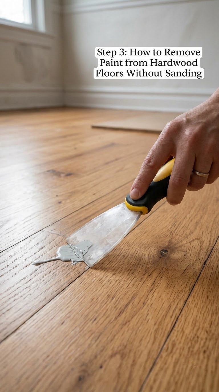 Step 3: How to Remove Paint from Hardwood Floors Without Sanding