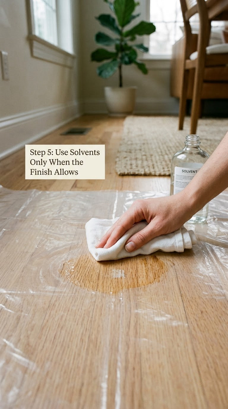 Step 5: Use Solvents Only When the Finish Allows