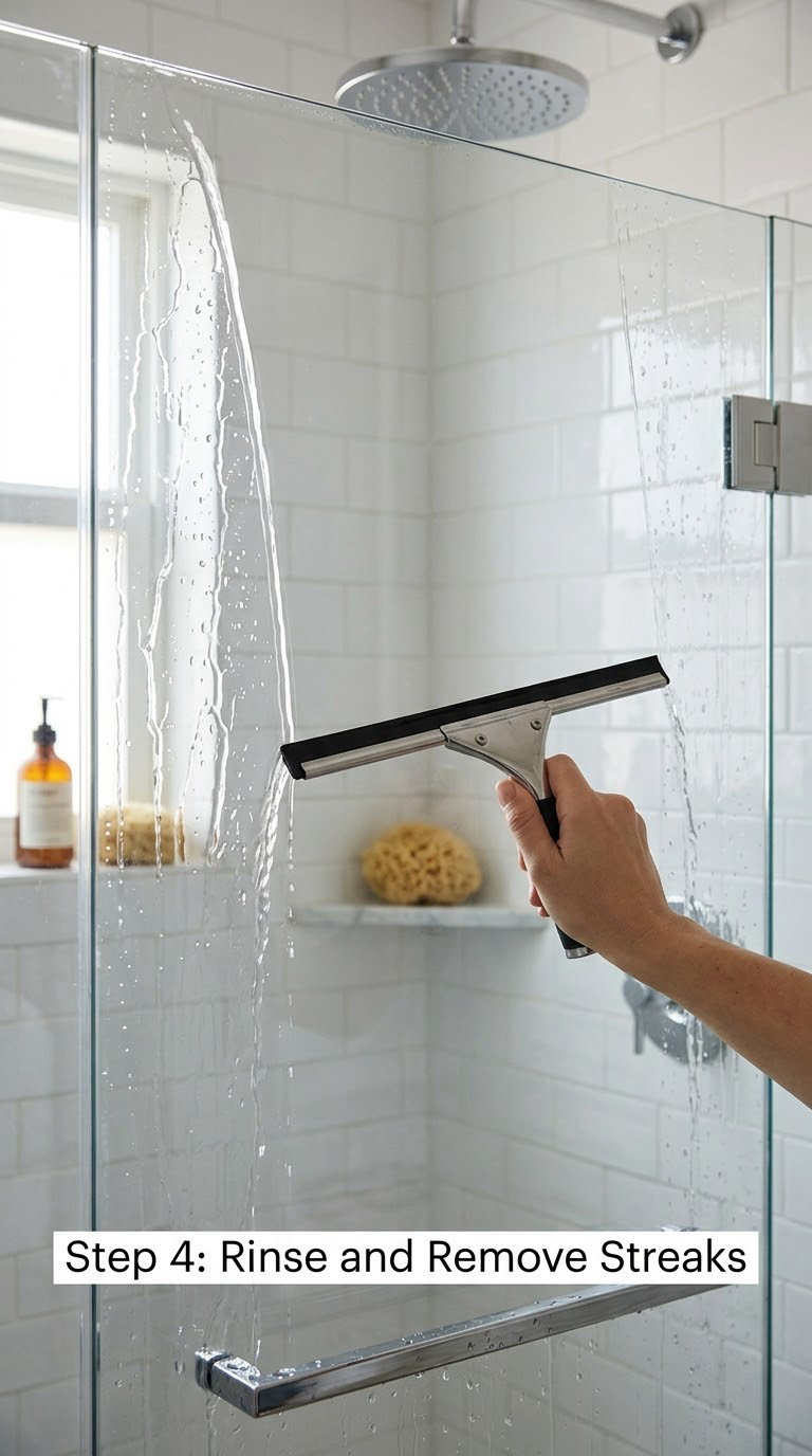 Step 4: Rinse and Remove Streaks