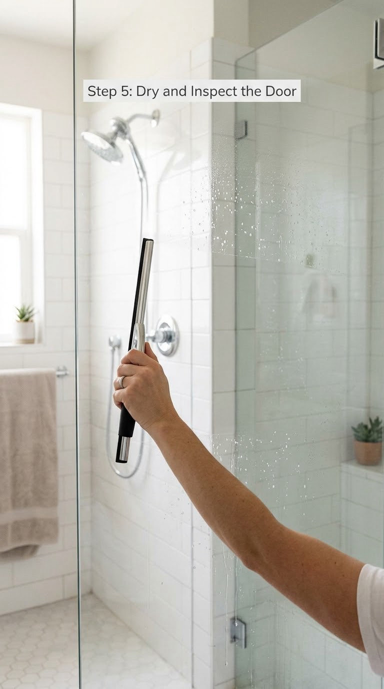 Step 5: Dry and Inspect the Door