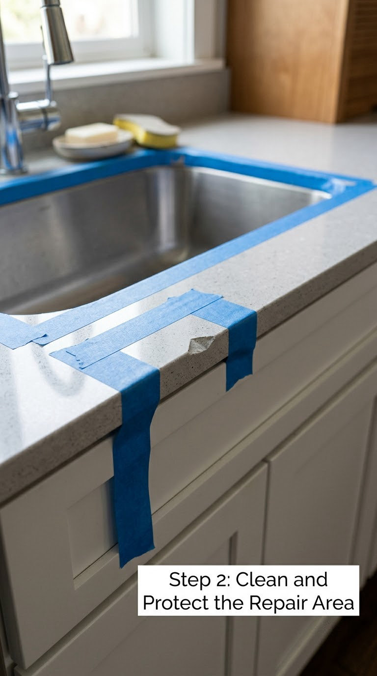 Step 2: Clean and Protect the Repair Area