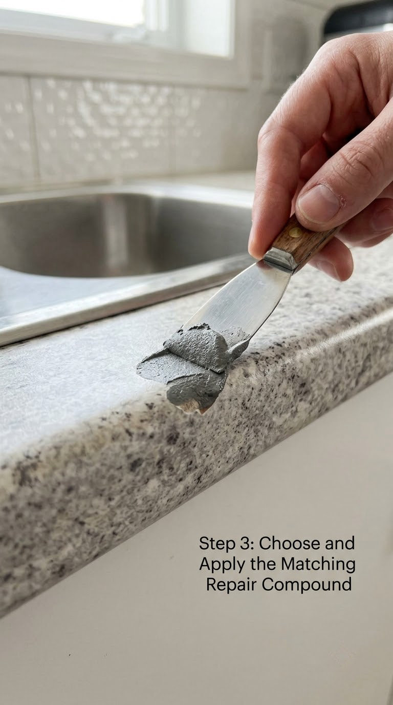 Step 3: Choose and Apply the Matching Repair Compound