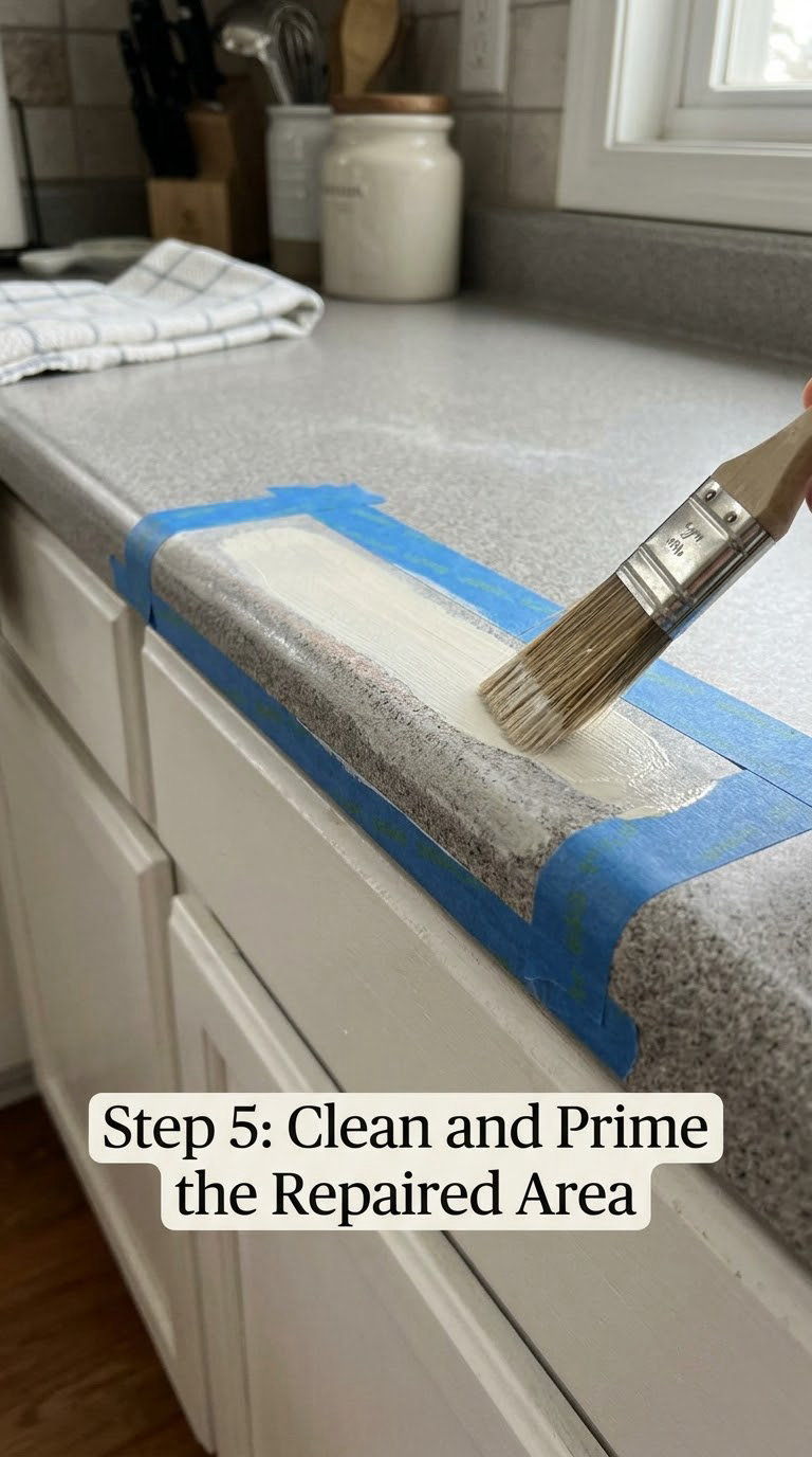 Step 5: Clean and Prime the Repaired Area