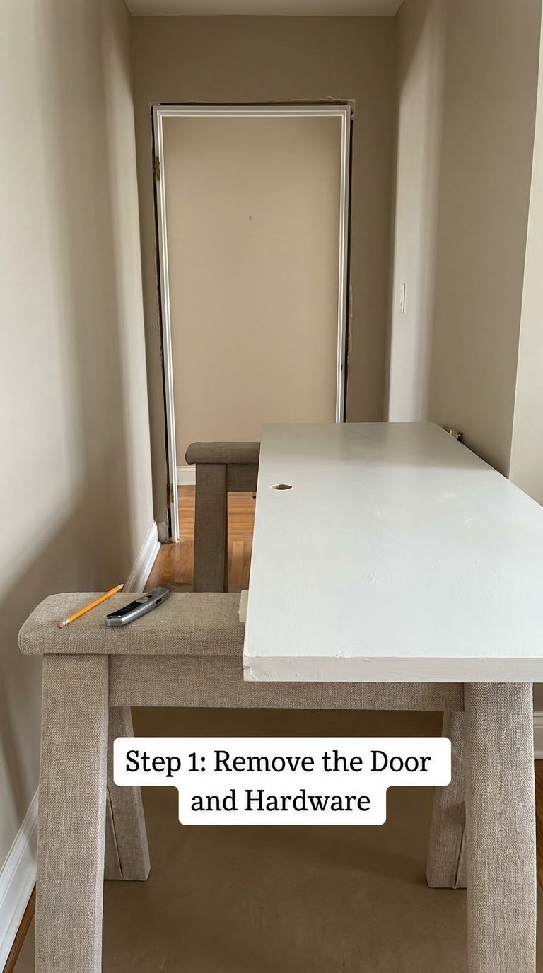 Step 1: Remove the Door and Hardware