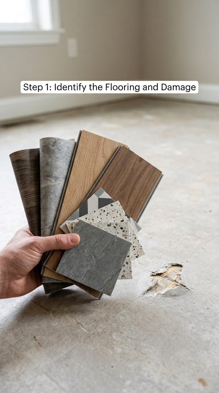 Step 1: Identify the Flooring and Damage