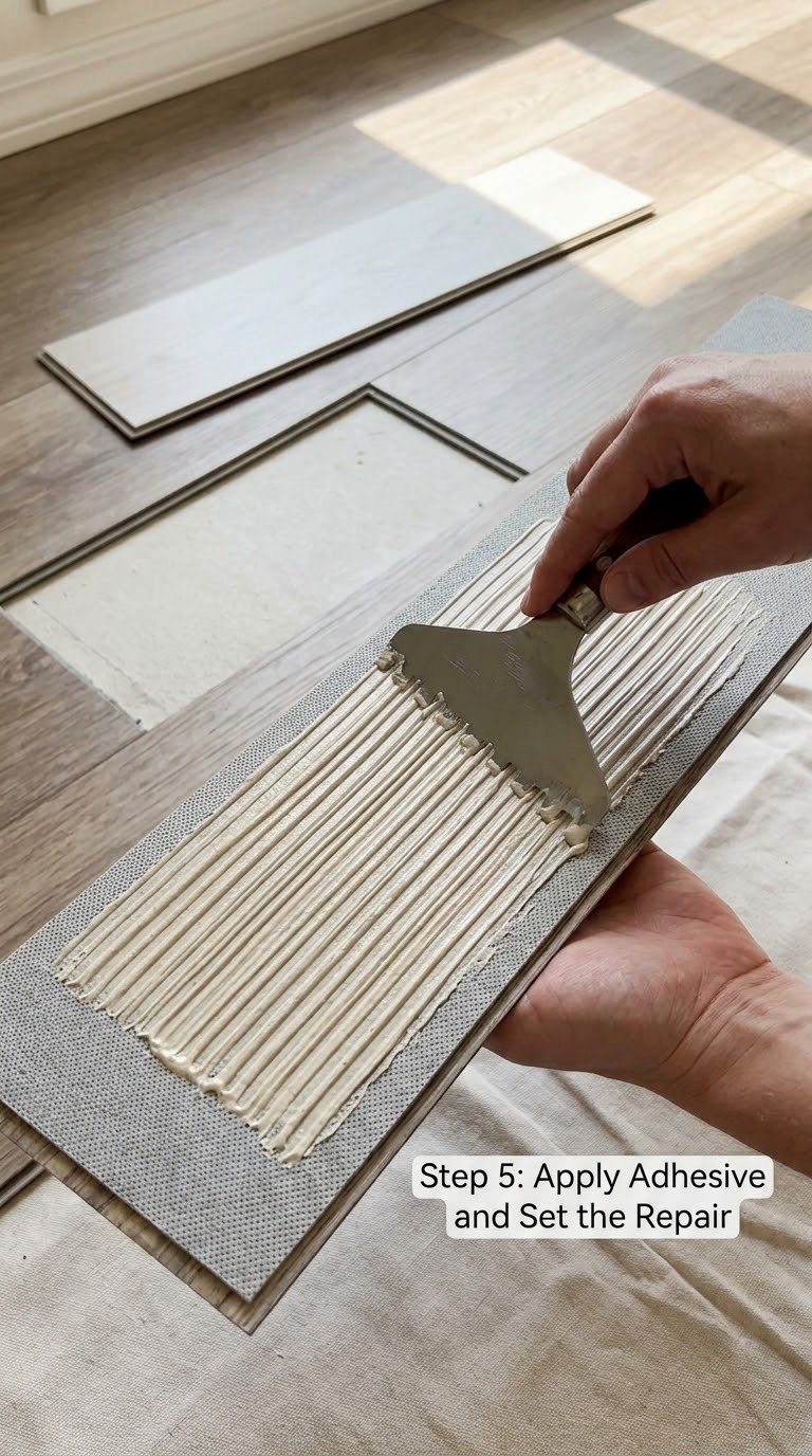Step 5: Apply Adhesive and Set the Repair