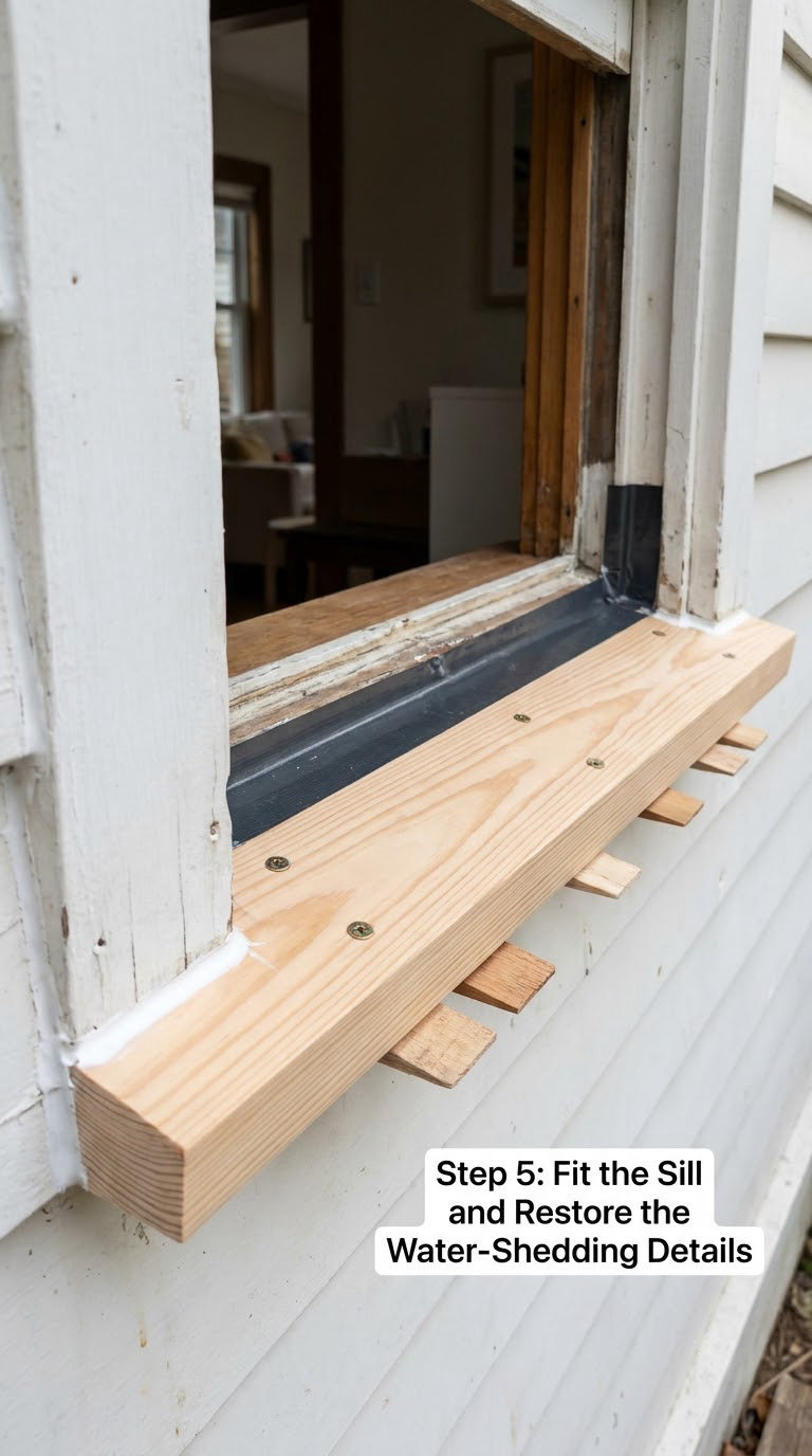 Step 5: Fit the Sill and Restore the Water-Shedding Details