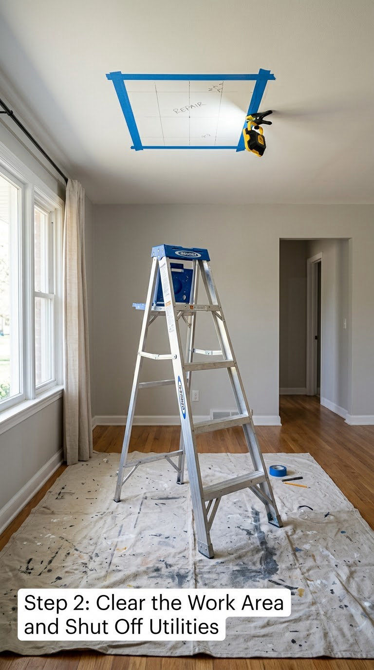 Step 2: Clear the Work Area and Shut Off Utilities