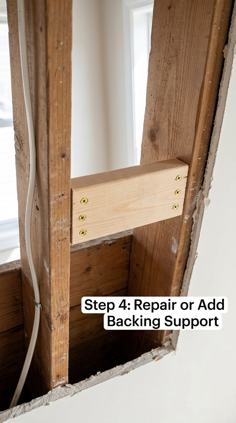 Step 4: Repair or Add Backing Support