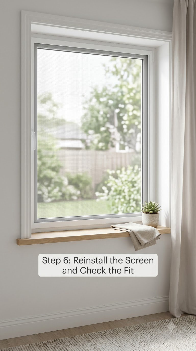 Step 6: Reinstall the Screen and Check the Fit