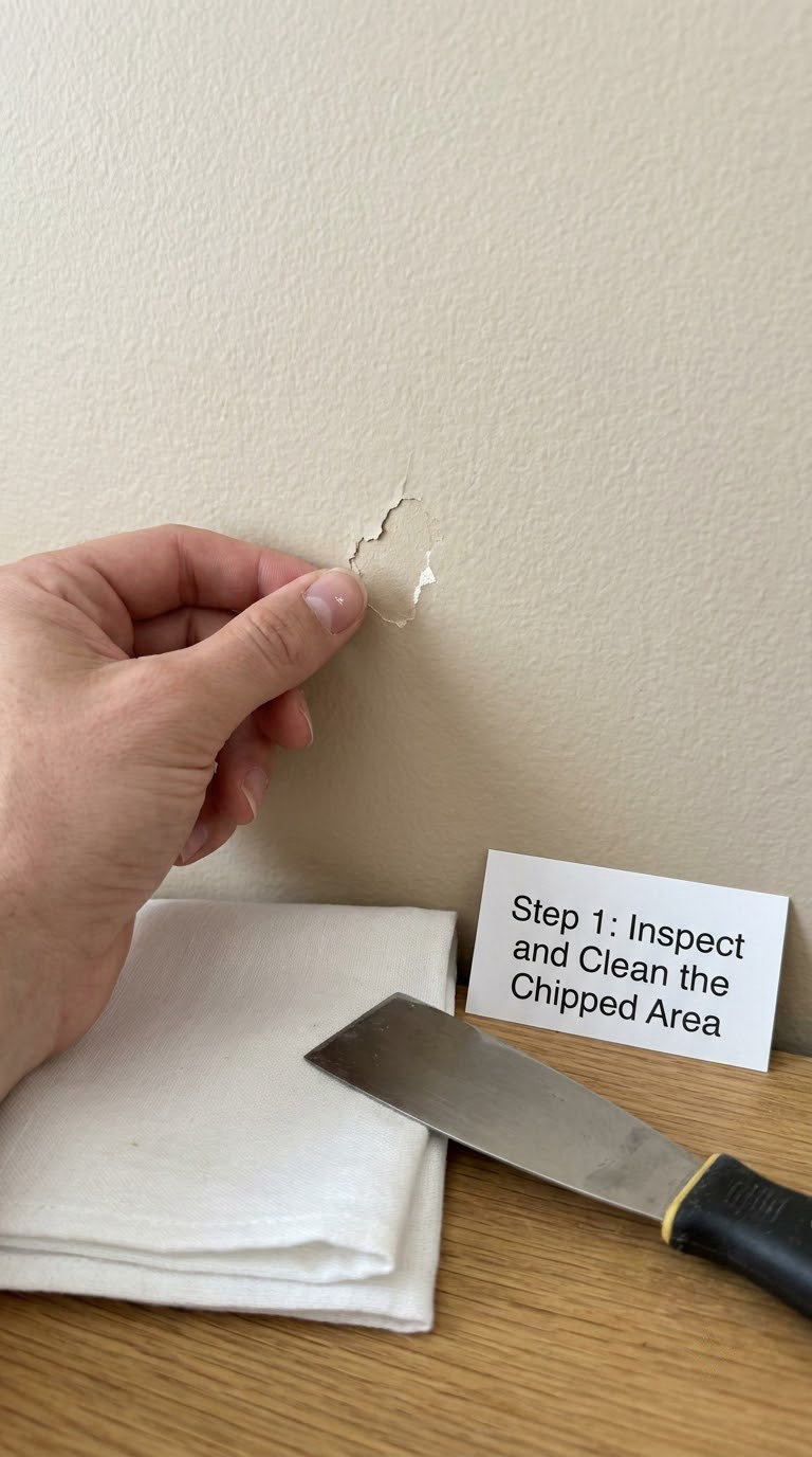 Step 1: Inspect and Clean the Chipped Area