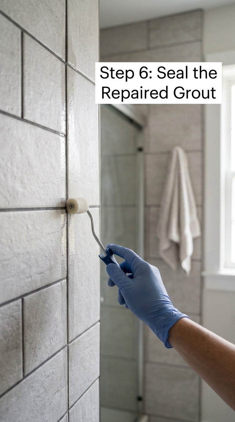 Step 6: Seal the Repaired Grout
