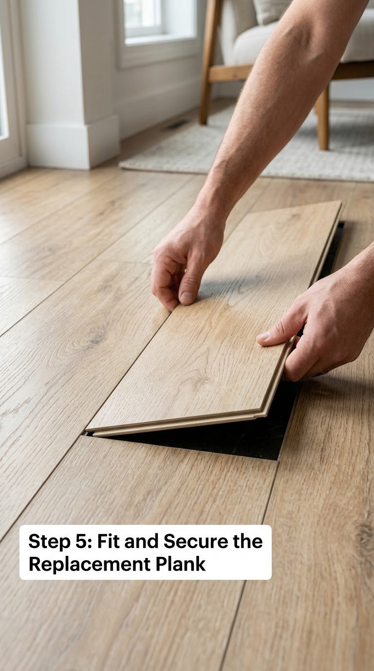 Step 5: Fit and Secure the Replacement Plank