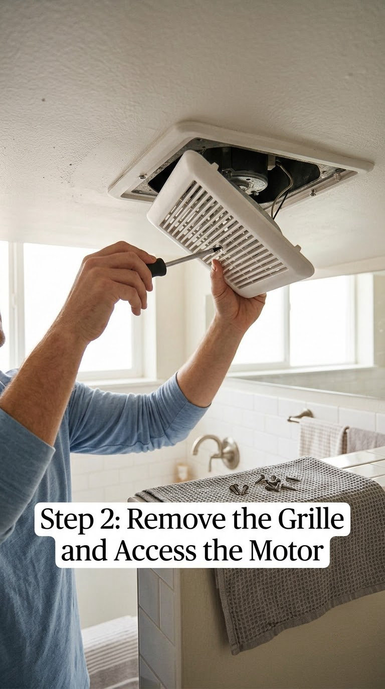 Step 2: Remove the Grille and Access the Motor