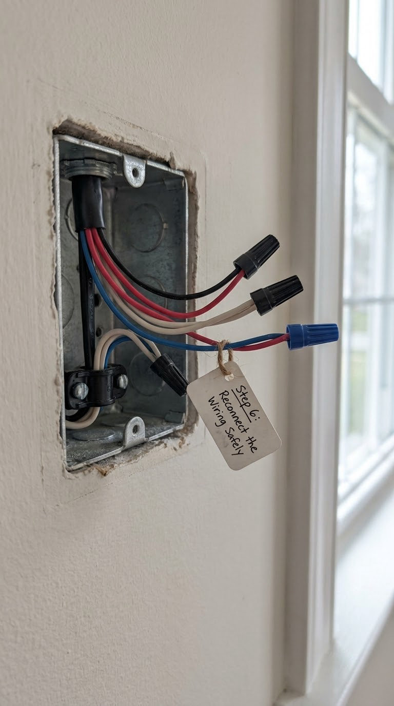 Step 6: Reconnect the Wiring Safely