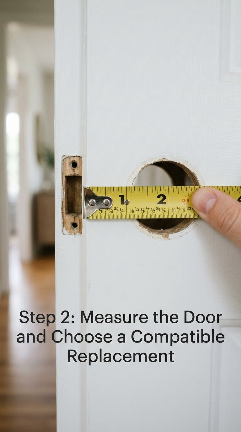 Step 2: Measure the Door and Choose a Compatible Replacement