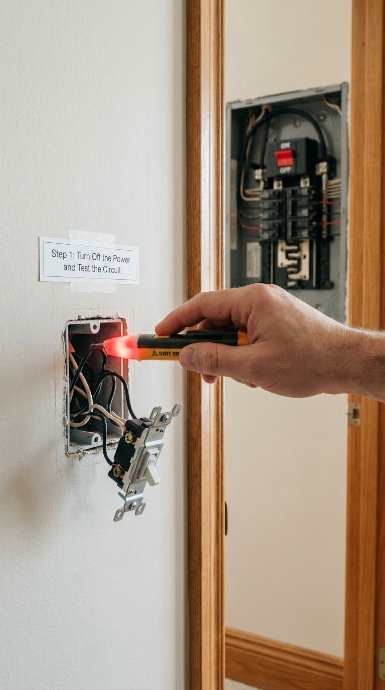 Step 1: Turn Off the Power and Test the Circuit