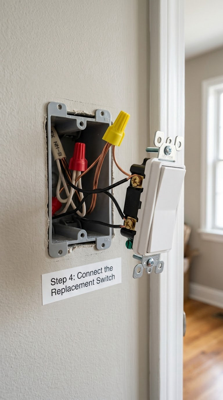 Step 4: Connect the Replacement Switch