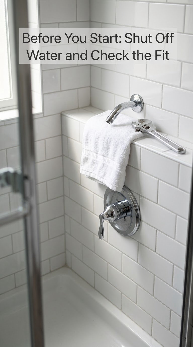 Before You Start: Shut Off Water and Check the Fit