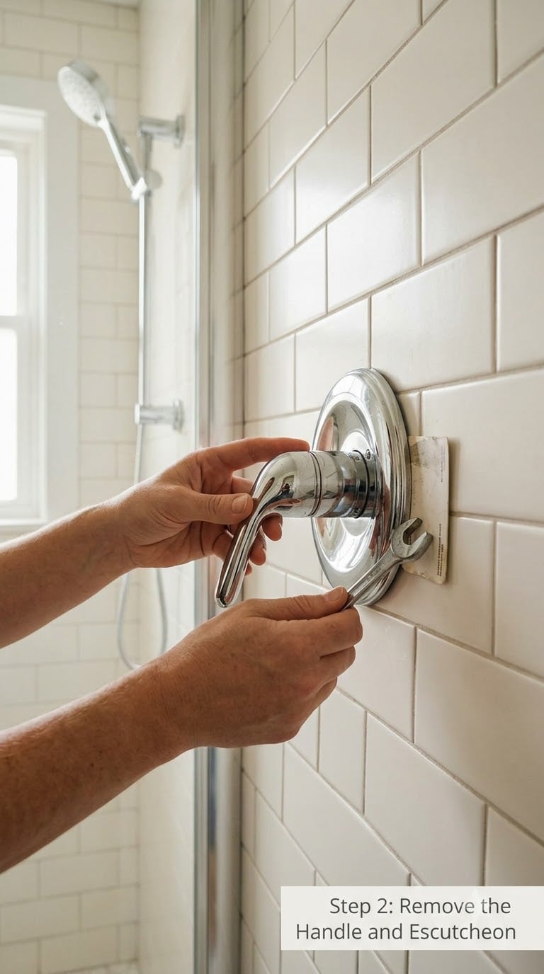 Step 2: Remove the Handle and Escutcheon