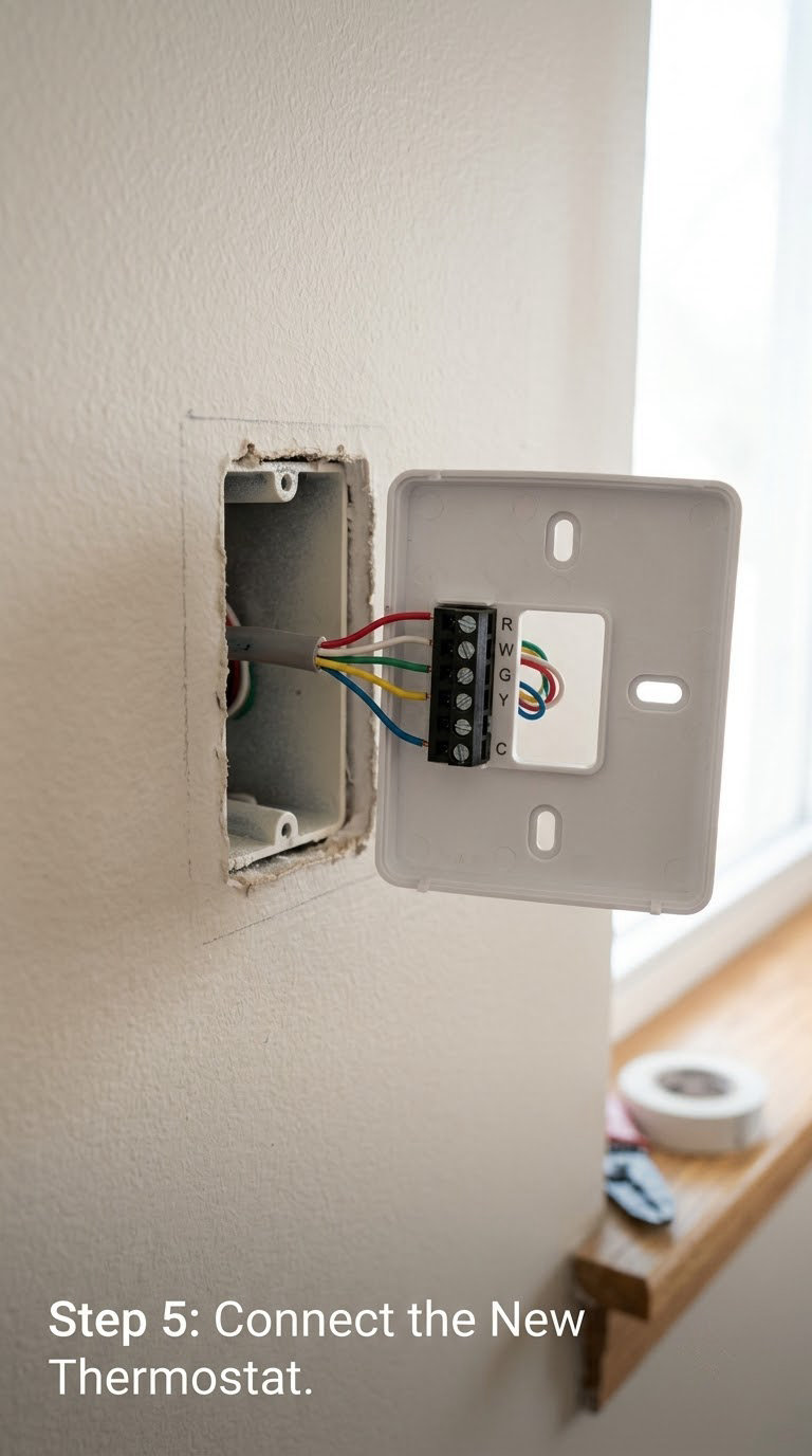 Step 5: Connect the New Thermostat