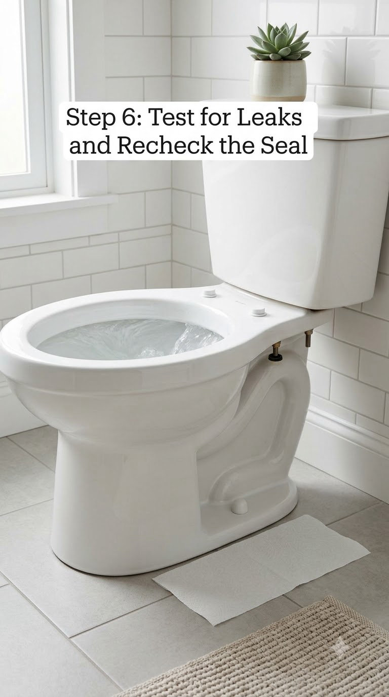 Step 6: Test for Leaks and Recheck the Seal
