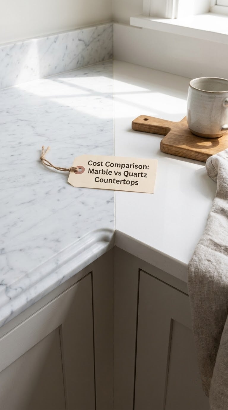Cost Comparison: Marble vs Quartz Countertops