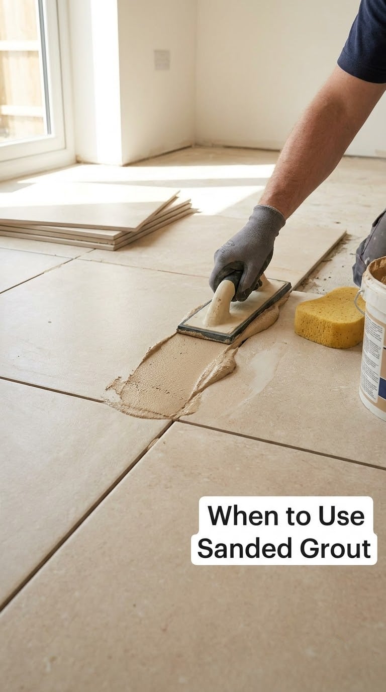 When to Use Sanded Grout